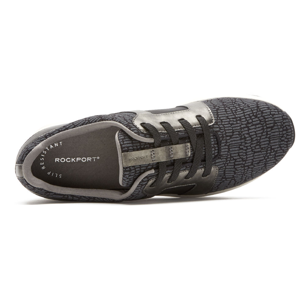 Rockport Singapore Womens Sneakers - Trustride Classic Black - VA2539146